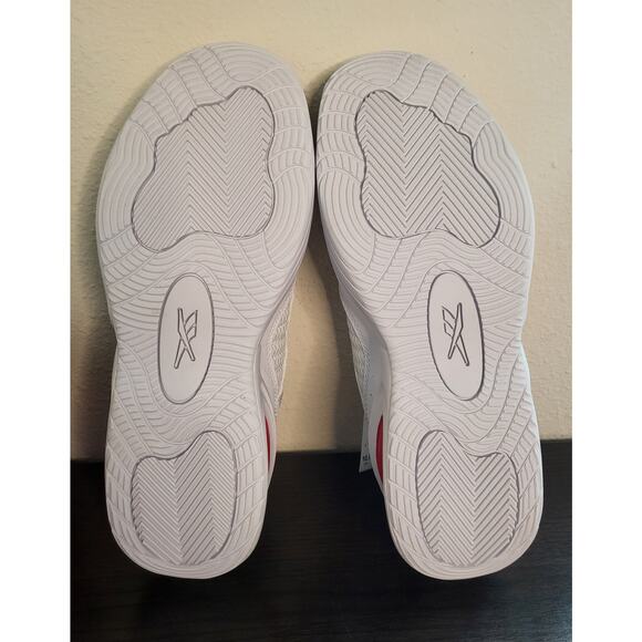 Reebok Solution Mid Basketball Shoes Size Men's 10.5 Women's 12 Red White Gold - Picture 6 of 9